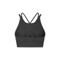 Hot Sexy Sport Bra Stitching Net Yarn Fashionable Sport Bra Women Fitness Soft Back Cross High Neck Strap Sport Bra